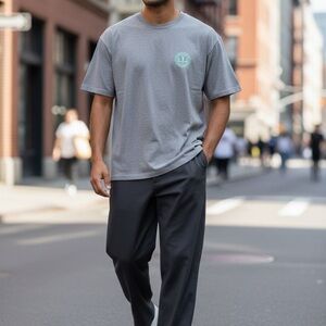 Gray Short Sleeve Men's Tee